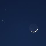 Moon, Venus, Mars, 2nd exposure