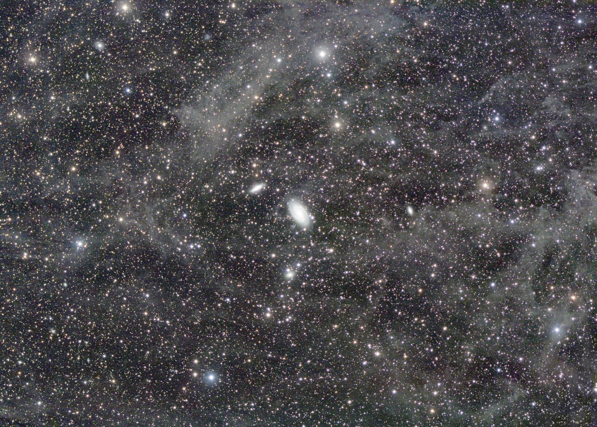 M81, M82, with flux nebula